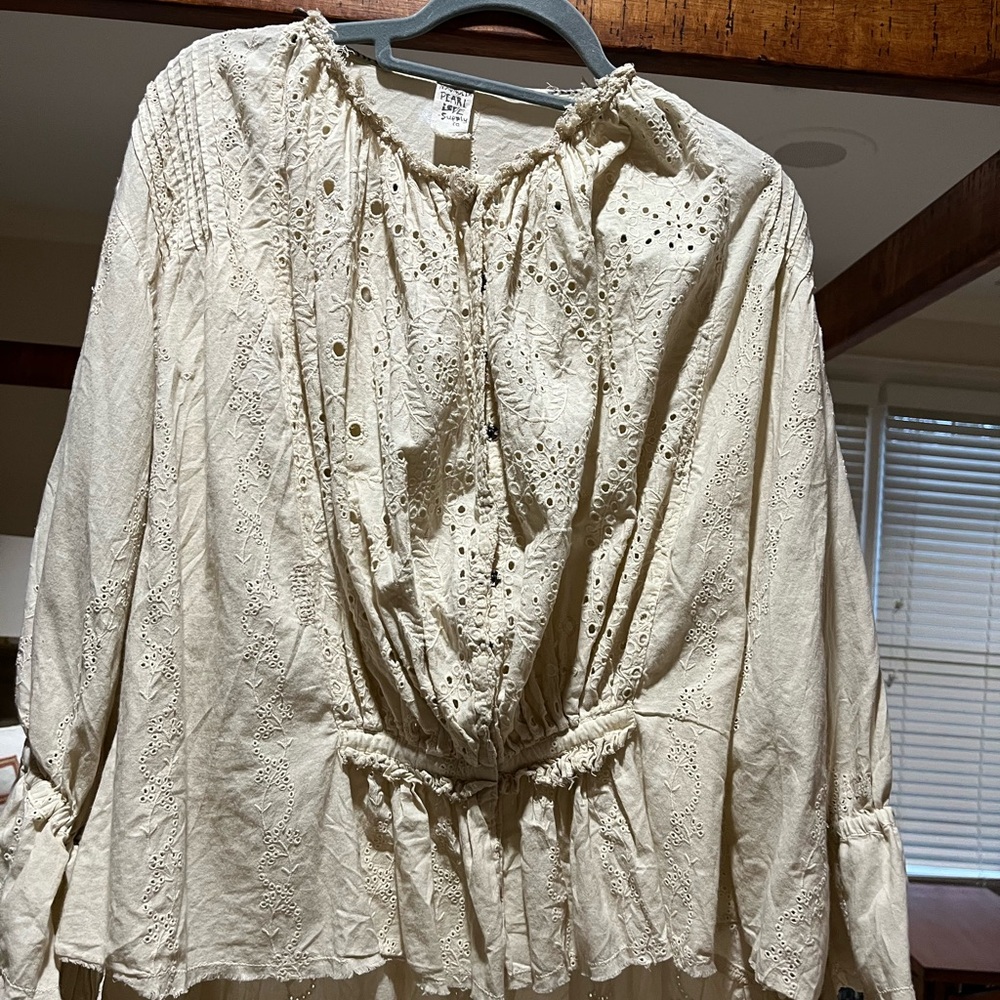 Magnolia Pearl Cream Eyelet Blouse